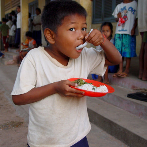 Give a gift that matters: a donation in your friend's name. For just $13 you can fill 100 cups with beans, rice, or porridge and assist the World Food Program (