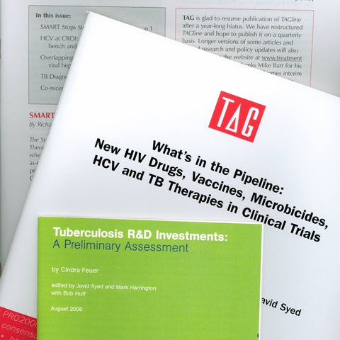 Give a gift that matters: a donation in your friend's name. Your gift will ensure that six individual 2006 TAG HIV news publications, "What's In The Pipeline 20